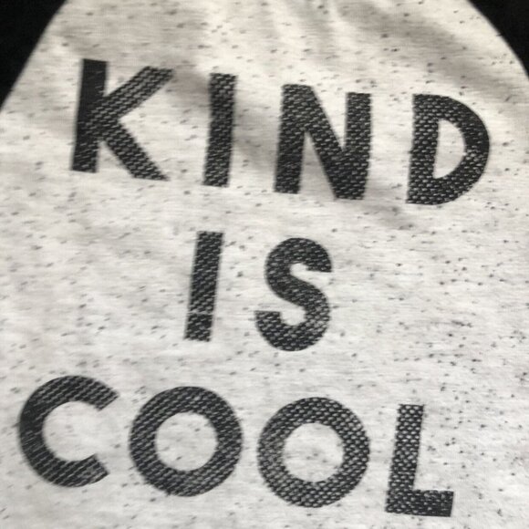 Kind Is Cool Size Small Speckled Raglan Top - Picture 2 of 4